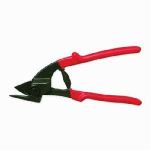H.K. Porter® 0990T Sheer Cut Strapping Cutter, 9 in L, 3/4 in W Strap, Plastisol Grip/Straight/Spring Action Handle, Steel
