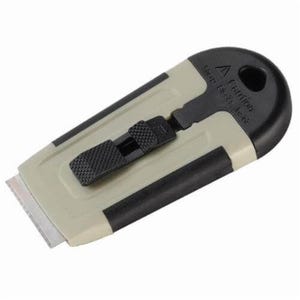 Hyde® 13040 Glass Scraper, Carbon Steel Razor Blade, 1/2 in L Blade, 1-1/2 in W Blade, Polypropylene Handle