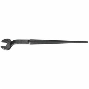 Klein® 3232 Erection Open End Wrench, 1-1/16 in Wrench, 60° Offset, 16-5/8 in L, Forged Alloy Steel, Industrial Black