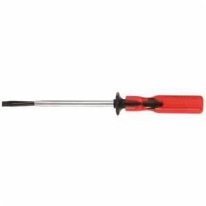 Klein® K44 Screw Holding Screwdriver, 5/16 in Slotted Point, Round Steel Shank, 8-1/4 in OAL, Plastic Handle, ANSI/ASME Specified