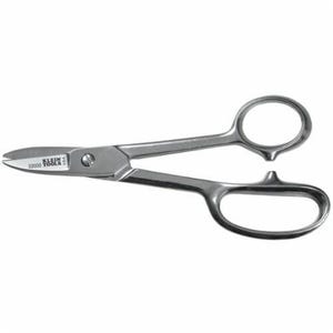 Klein® 22000 High Leverage Utility Snip, 1-3/4 in Length of Cut, Nickel Chrome Plated Steel Blade, Nickel Chrome Plated Steel Handle