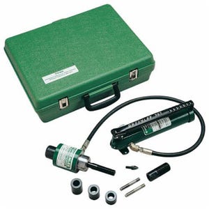 Greenlee® 7646 Hydraulic Punch Driver Kit, 10 ga Punch, SS Housing, 3/8, 3/4 in Stud dia