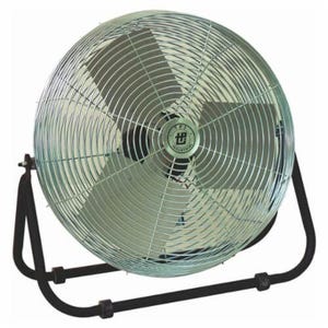 TPI F18TE 1-Phase Standard Workstation Floor Fan, 18 in Blade, 3200/4200/4600 CFM Flow Rate, 120 VAC, 1.5 A