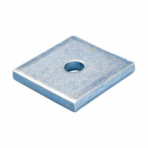 nVent Caddy® F130000EG Flat Square Channel Washer, 1-5/8 in L x 1-5/8 in W Nominal, 3/8 in ID, 1/4 in Thick, Steel