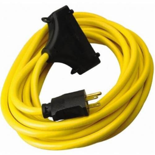 Southwire® CCI® 26020008-6 In-Line Protected GFCI Tri Cord, 120 VAC, 15 A, 1 Pole, 3 Wires, Yellow