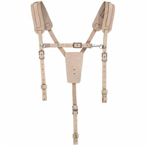 Klein® 5413 Work Belt Suspender, Leather, Light Brown