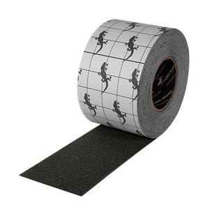 Incom® SG3104B Anti-Slip Traction Tape, 60 ft L x 4 in W, Black Gator Grip®