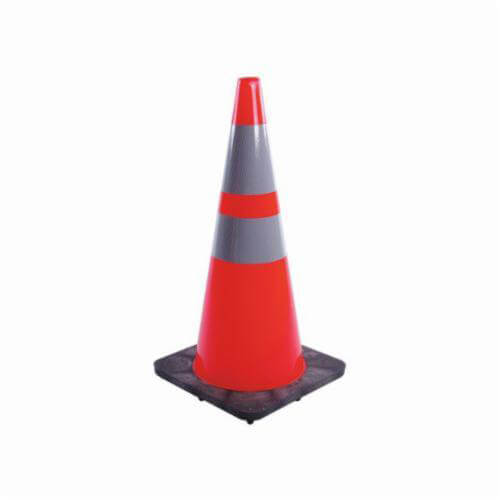 JBC™ RS70032CT3M64 Revolution Recessed Traffic Cone, 28 in H, Fluorescent Red/Orange Cone