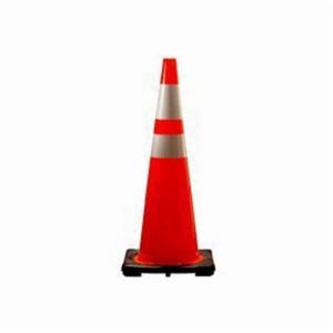 JBCâ„¢ RS90045CT Revolution Recessed Traffic Cone, 36 in H, Orange Cone, MUTCD Standard