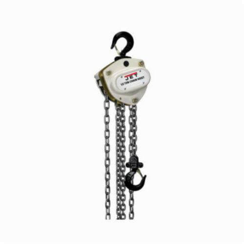 JET® 106220 L-100 Hand Chain Hoist, 0.5 ton Load, 20 ft H Lifting, 53 lbf Rated