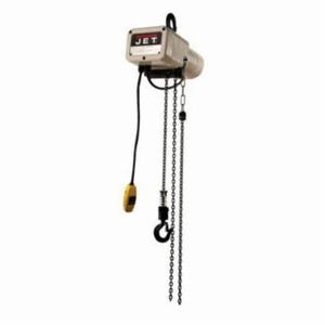 JET® 110110 JSH 1-Phase Electric Chain Hoist, 0.25 ton Load, 10 ft H Lifting, 1/6 hp Power Rating, 115 VAC