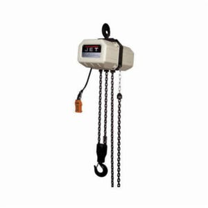 JET® 332000 SSC 3-Phase Electric Chain Hoist, 3 ton Load, 20 ft H Lifting, 2-1/7 hp Power Rating, 230/460 VAC