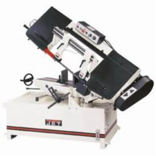 JET® 414479 Horizontal Miter Step Pulley Band Saw, 2 hp, 230V AC, 82/132/210/330 SFPM, 4 Speed, 26 in L x 69 in W x 44 in H