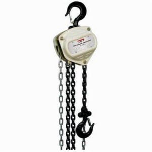 JET® 101910 S90-100-10 Contractor Grade Hand Chain Hoist, 1 ton Load Capacity, 10 ft Lifting Height, Weston Style Double Ratchet Pawl Brake