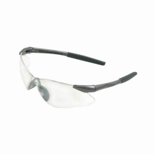 KleenGuard* 20470 V30 Nemesis® Lightweight Safety Glasses with Neck Cord, Hard Coated, Clear Lens, Frameless, Gunmetal