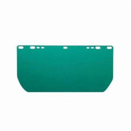 Jackson Safety* 29100 F20 E Shape Unbounded Faceshield Visor, Dark Green, Polycarbonate, 8 in H x 15-1/2 in W x 0.04 in Thick Visor
