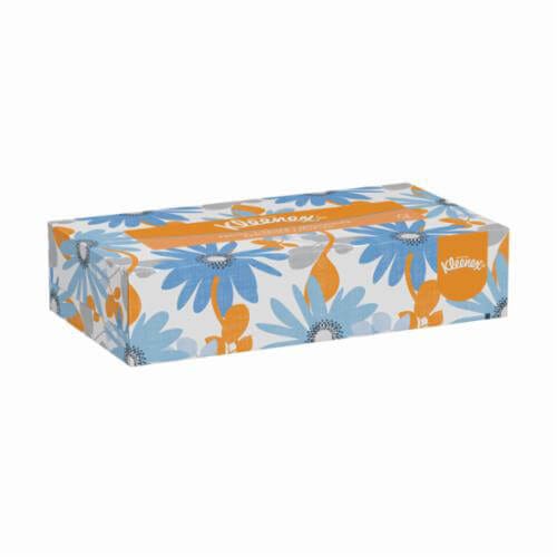 Kleenex® 21606 Facial Tissue, White, 8.4 in Width, 8 in Length
