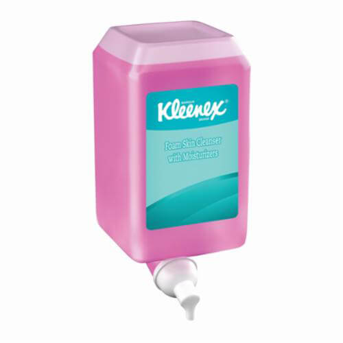 Kleenex* 91552 General Purpose Foam Skin Cleanser with Moisturizers, 1 L, Bottle, Liquid, Floral, Pink