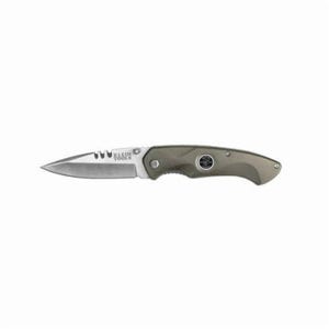 Klein® 44201 1-Blade Electrician's Pocket Knife, 440A SS Drop Point Blade, 3-3/8 in L Blade, Dual Thumb Stud Opening, Yes