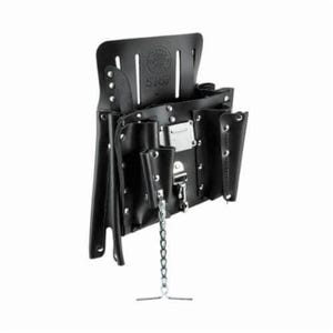 Klein® 5167 Multi pocket Tool Pouch, 11 pocket, Leather, Black