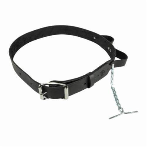 Klein® 5207M Heavy Duty Electrician's Tool Belt, Size M, Leather, Black