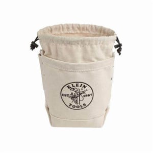 Klein® 5416TC Tunnel Top Closing Bolt Bag, 2 pocket, Canvas, Natural