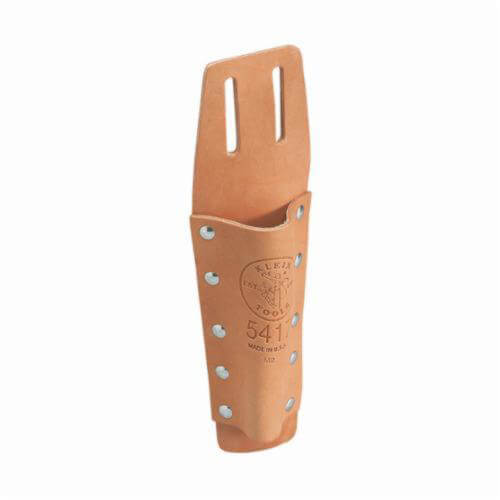 Klein® 5417 Slotted Bull Pin Holder, 1 pocket, For use with Standard Bull Pin, Leather, Tan