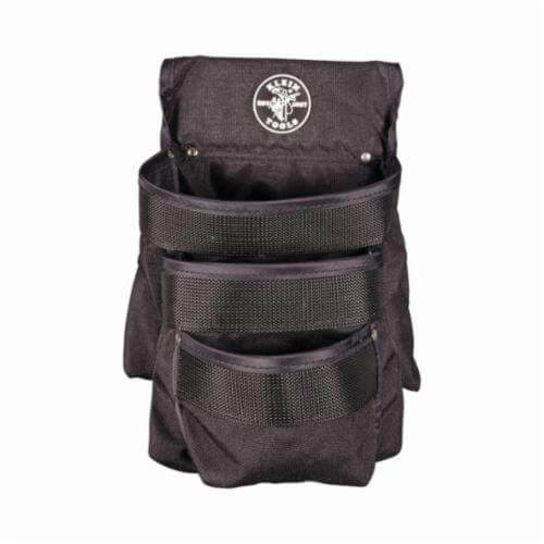 Klein® PowerLine™ 5703 Tool Pouch, 3 pocket, Nylon, Black