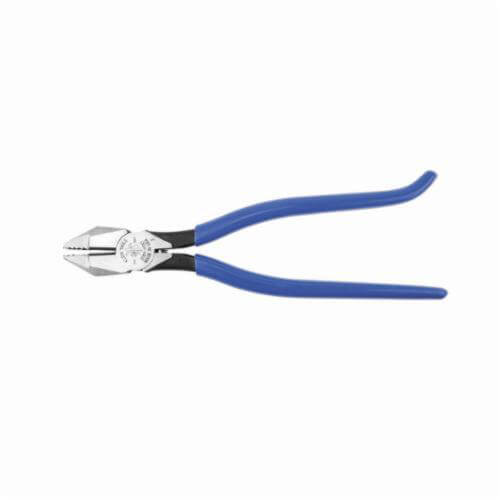 Klein® D201-7CST Square Nose Standard Ironworker's Plier with Spring, 1-9/32 in L x 1-5/32 in W x 1/2 in Thick Steel Jaw, 9-1/4 in OAL