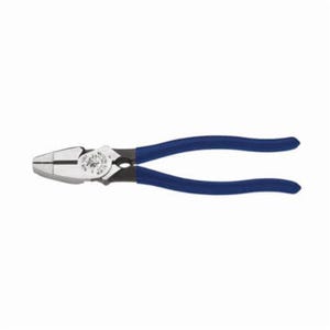 Klein® D213-9NETH New England Nose Lineman's Plier, 5/8 in Thick Tool Steel Jaw, Crosshatch Knurled Jaw Surface, High Leverage Cut