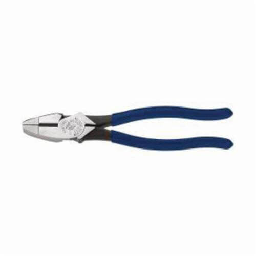 Klein® D213-9NE High Leverage New England Nose Side Cutting Plier, 1.594 in L x 1.25 in W x 0.625 in Thick Steel Jaw, 9.33 in OAL