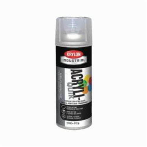 Krylon® Acryli-Quik™ K01301A00 5-Ball Spray Paint, 16 oz Container, Liquid Form, Crystal Clear, 15 to 20 sq-ft Coverage