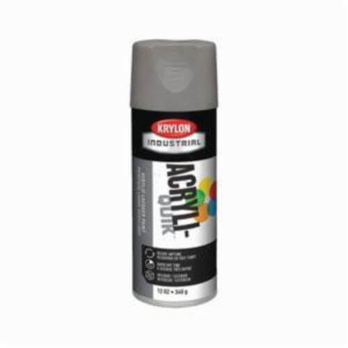 Krylon® Acryli-Quik™ K01605A00 Industrial Grade Spray Paint, 12 oz Container, Liquid Form, Stone Gray, 15 to 20 sq-ft Coverage