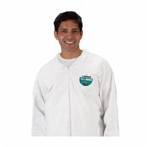 Lakeland® CTL412 Disposable Coverall, Micromax® NS, Open Ankle, Serged Seam, Zipper Closure, White