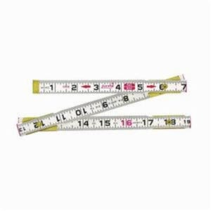 Lufkin® 062CMEN Red End® Folding Rule, Imperial, Graduations: 16THS, 6 ft L, Wood