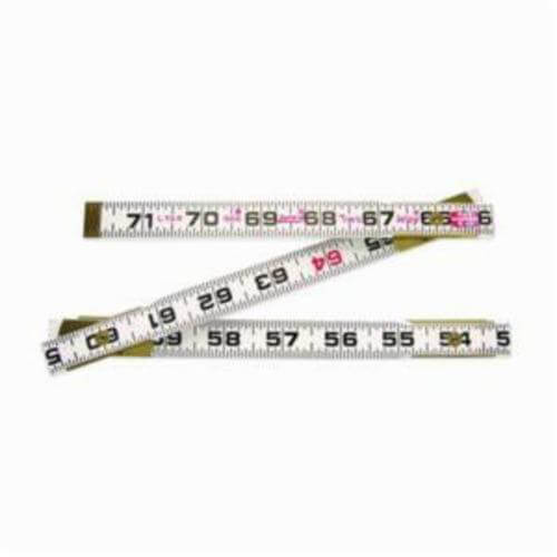 Lufkin® 966N Red End® 2-Way Folding Rule, Imperial, Graduations: 16THS, 6 ft L, Wood