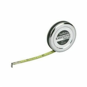 Lufkin® W606 Pocket Tape Measure, Thinline, Series: Executive®, Imperial, 6 ft Blade Length, 1/4 in Blade Width, Steel Blade