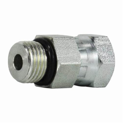 MMM 6900O68 Swivel Adapter, 9/16-18 x 1/2 in Nominal, Male O-Ring Boss™ x Female NPSM, Steel