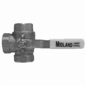 MMM 940465 3-Way Ball Valve, 3/8 in Nominal, FIPT End Style, Forged Brass Body, Full Port, PTFE Seal/PVC Cover/NBR O-Ring Soft goods, Import