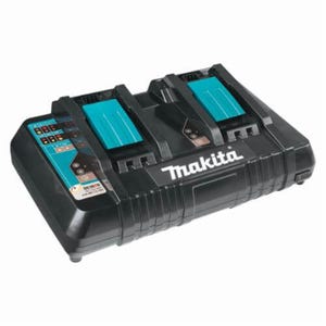 Makita® DC18RD Optimum Battery Charger, Li-Ion Battery, 25 to 45 min Charging, 2 Batteries