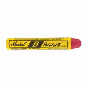 Markal® 080222 B Paintstik® Solid Paint Crayon, 11/16 in Round Tip, Red