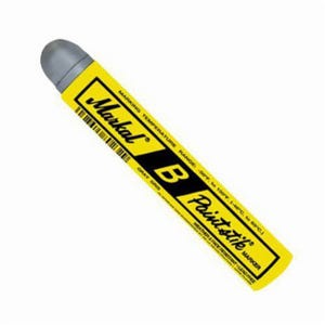 Markal® 080230 B Paintstik® Solid Paint Crayon, 11/16 in Round Tip, Gray