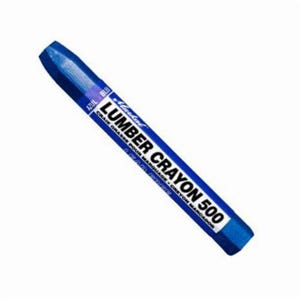 Markal® 080325 500 Clay Based Lumber Crayon, 1/2 in Hex Tip, Blue