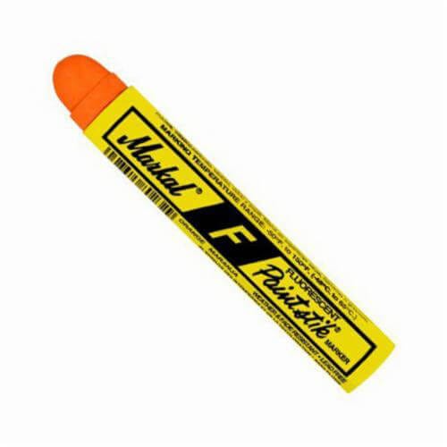 Markal® 082834 F Paintstik® Solid Paint Marker, 11/16 in Round Tip, Orange
