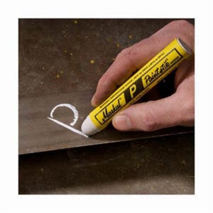 Markal® 083420 P Paintstik® Solid Paint Marker, 11/16 in, White