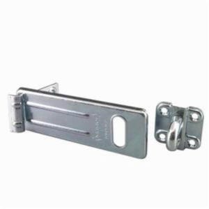 Master Lock® 706D Long Hasp Lock with Hardened Steel Locking Eye, 6 in L x 2-1/3 in H, 9/16 in, Zinc Plated Hardened Steel Hasp