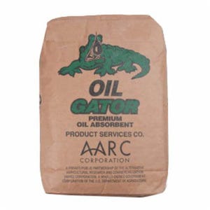 Meltblown OG-30 All Natural Oil Gator Absorbent, Bag, 14.63 gal/bag Absorption, Fluids Absorbed: Oil
