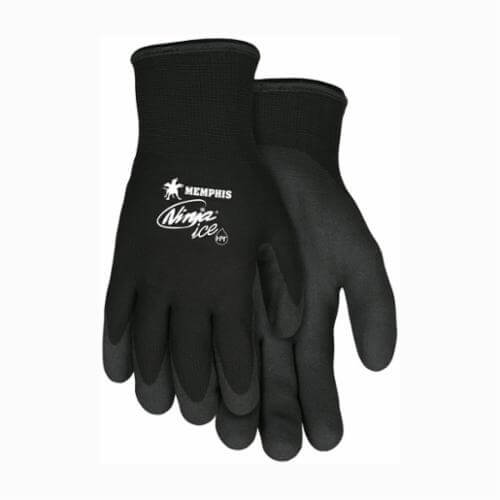 MCR Safety N9690L Ninja® N9690 Dipped Insulated General Purpose Gloves, Coated, Standard Finger Style, L, HPT™ Palm+D2902