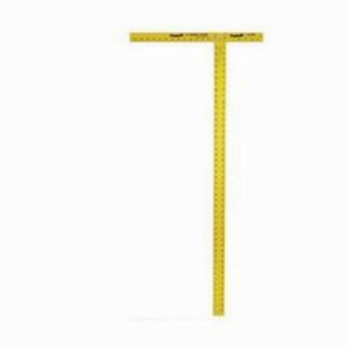 Empire® 410-48 High Visibility Drywall T-Square, 48 in L, 1/8 in Graduation, 48 in Tongue, Aluminum