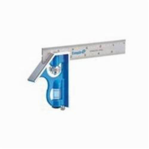 Empire® E255 Fast Adjustment Combination Square, 6 in L, 1/32 in Graduation, 6 in Tongue, SS